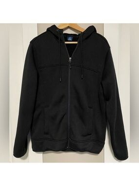 George Black Full-Zip Hooded Sweater